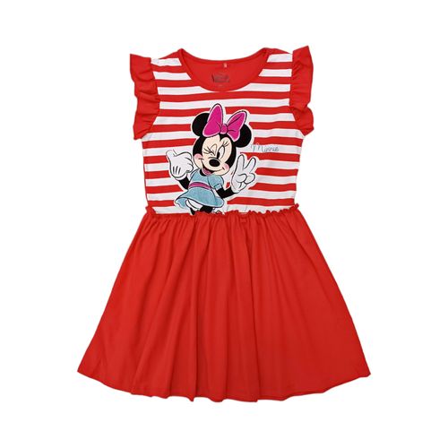 Vestido rojo rayado Minnie