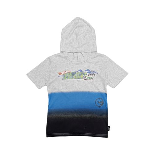 Camiseta colorblocking estampada