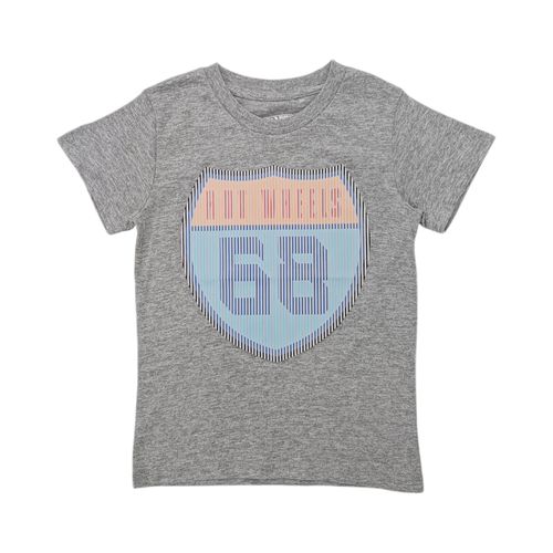 Camiseta gris estampada