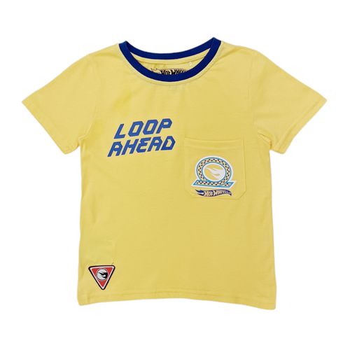 Camiseta estampada amarillo