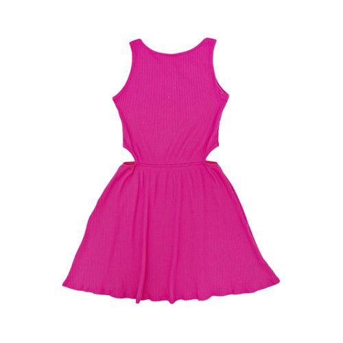 Vestido fucsia estampado