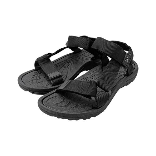 Sandalias negras con velcro