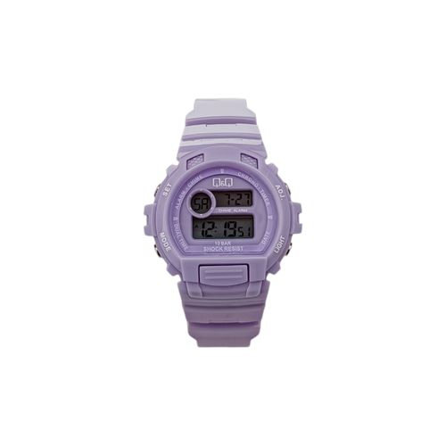 Reloj digital lila