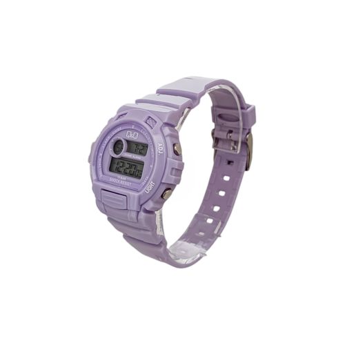 Reloj digital lila