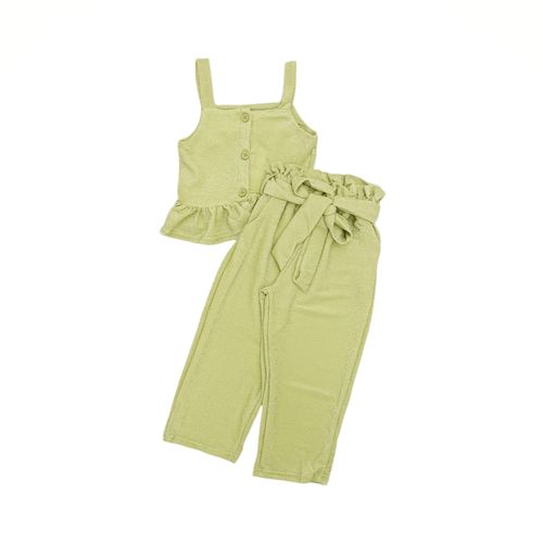 Conjunto lima con textura de pantalón