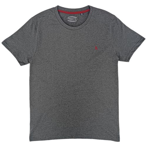 Camiseta gris jaspeada