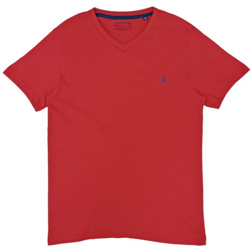 Camiseta sólida roja