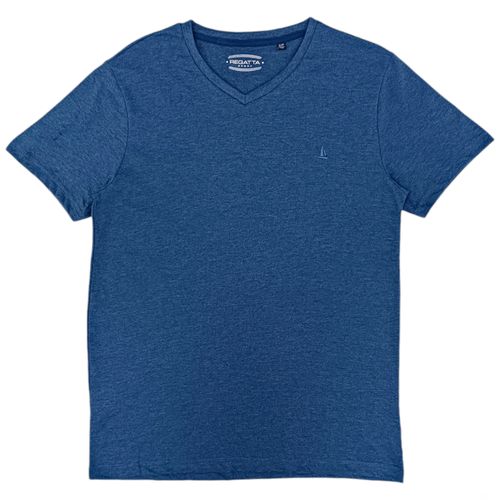 Camiseta sólida azul