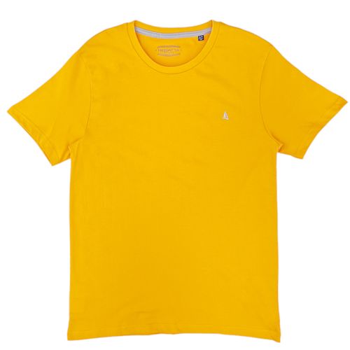 Camiseta amarillo mostaza sólida