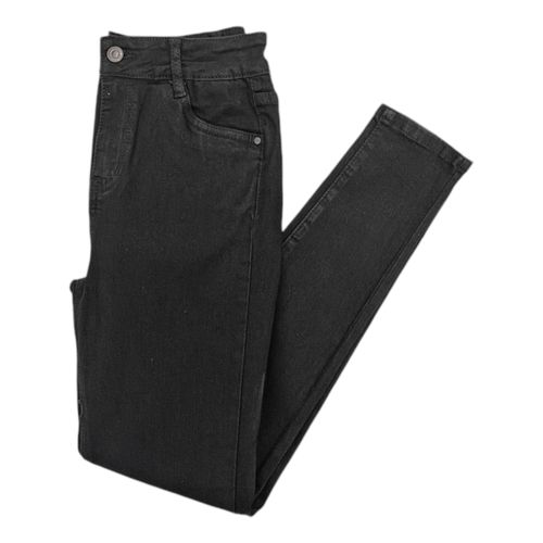 Skinny jeans sólido negro