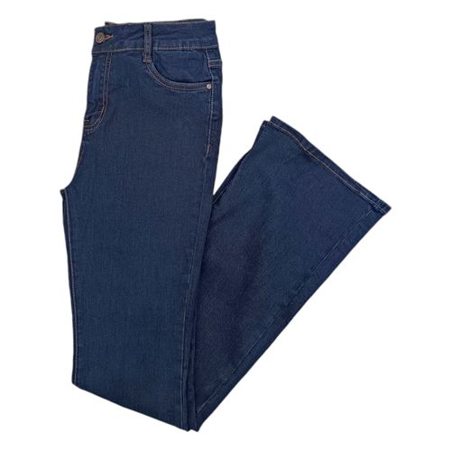 Flare jeans navy sólido