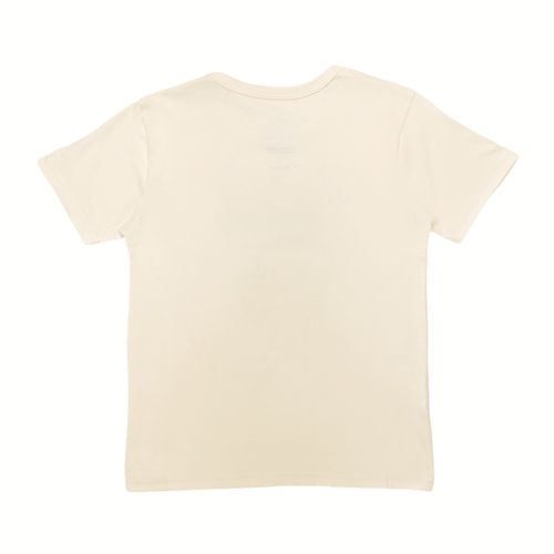 Camiseta beige estampada