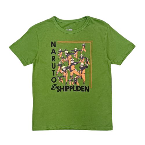 Camiseta verde estampada