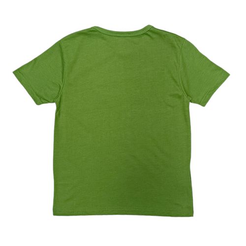 Camiseta verde estampada