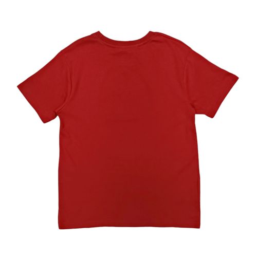 Camiseta ocre estampada