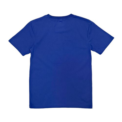 Camiseta azul estampado