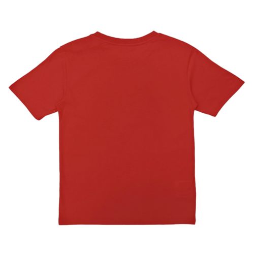 Camiseta roja estampada