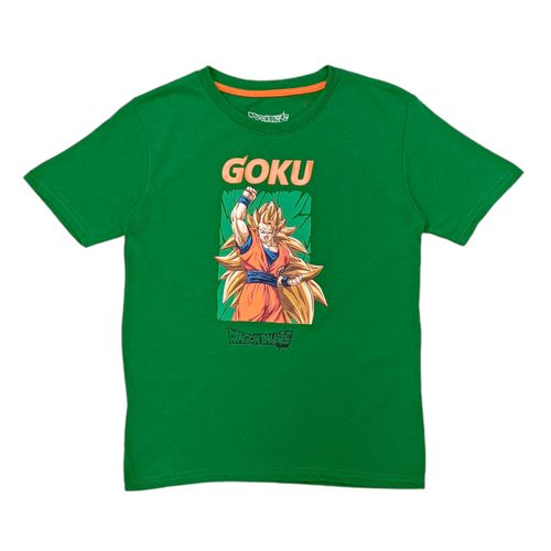 Camiseta verde estampada