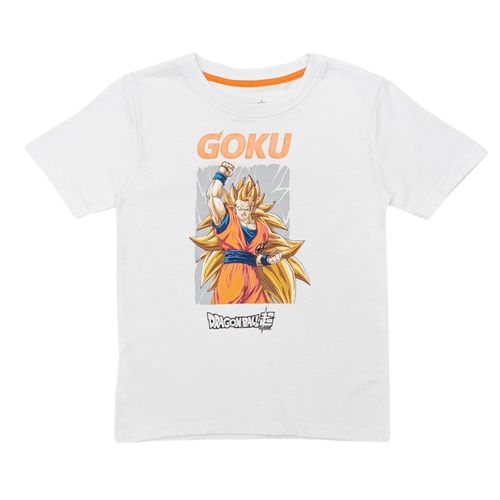 Camiseta blanco estampada
