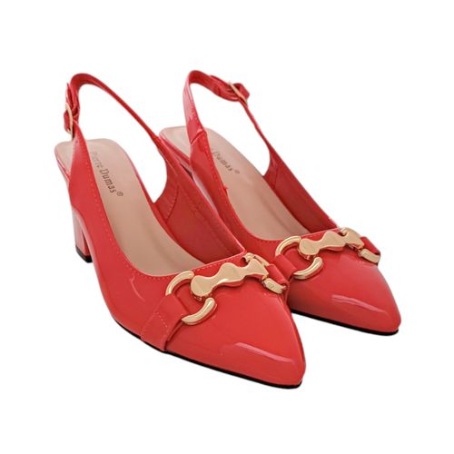 Stilletos rojos de charol