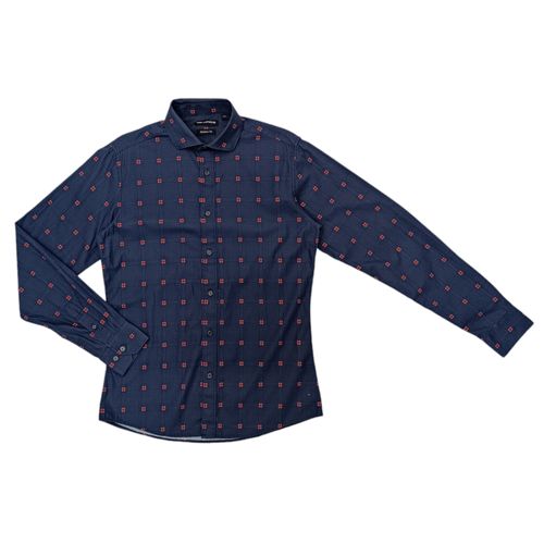 Camisa navy estampada