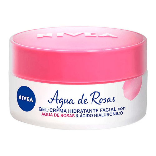 Gel Crema Facial Hidratante Agua de Rosas & Ácido Hialurónico 50 ml