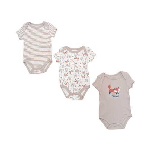 Set de 3 mamelucos estampados