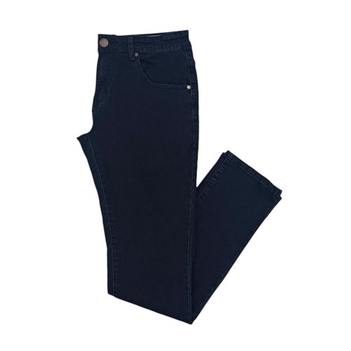 Slim jeans sólido azul oscuro