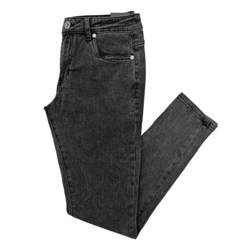 Slim jeans gris sólido