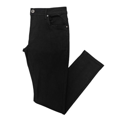 Slim jeans negro sólido