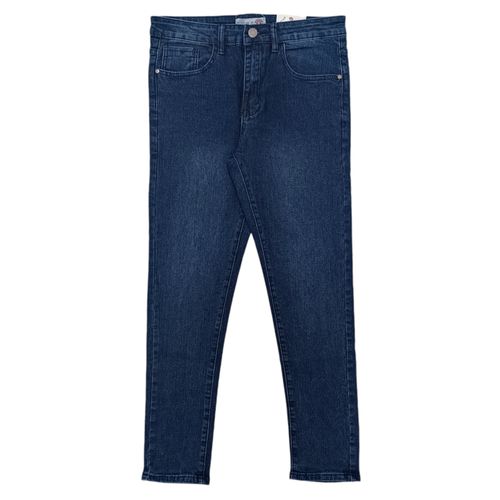 Slim jeans sólido azul oscuro