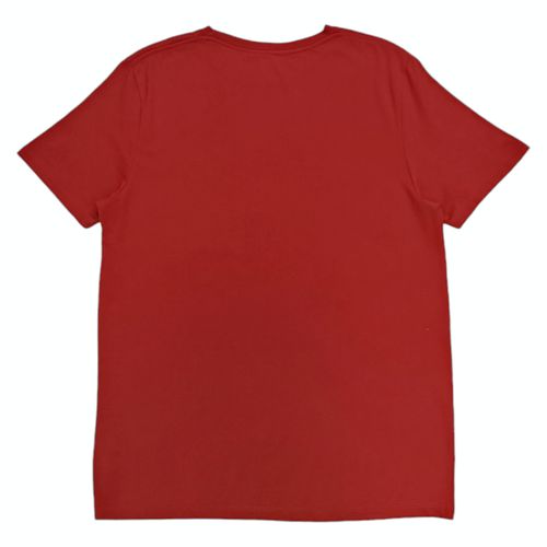 Camiseta roja estampada