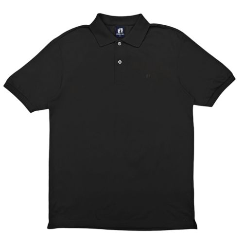 Camisa tipo Polo negro sólido