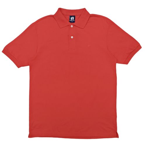 Camisa tipo Polo rojo sólido