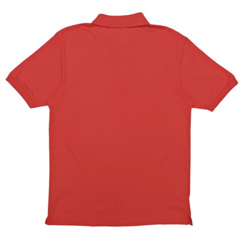 Camisa tipo Polo rojo sólido