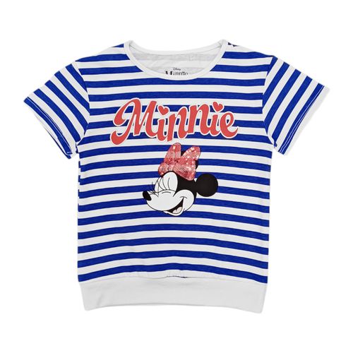 Blusa azul rayada minnie