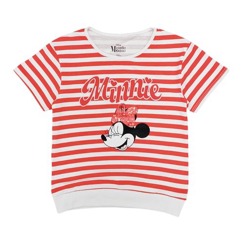 Blusa roja rayada minnie