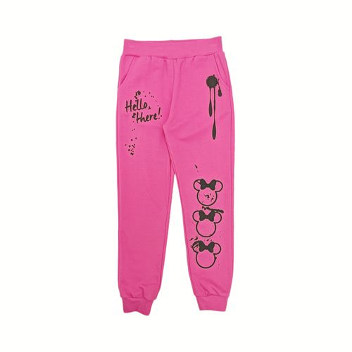 Jogger rosa estampado