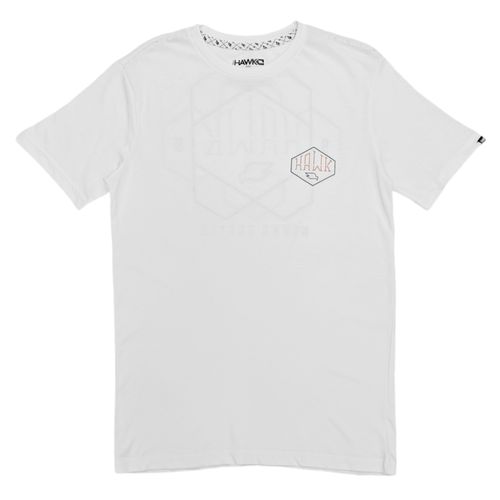 Camiseta blanca estampada