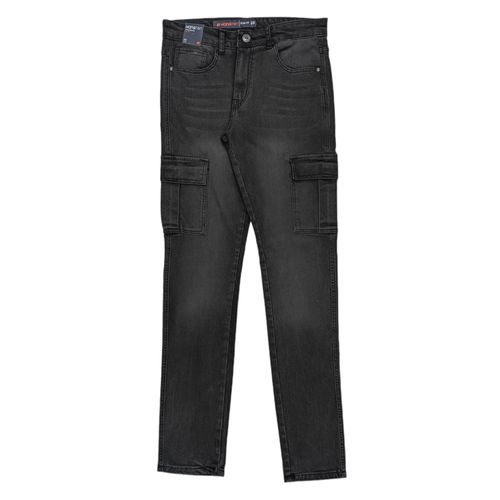 Slim jeans negro sólido