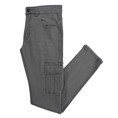 Slim jeans gris sólido