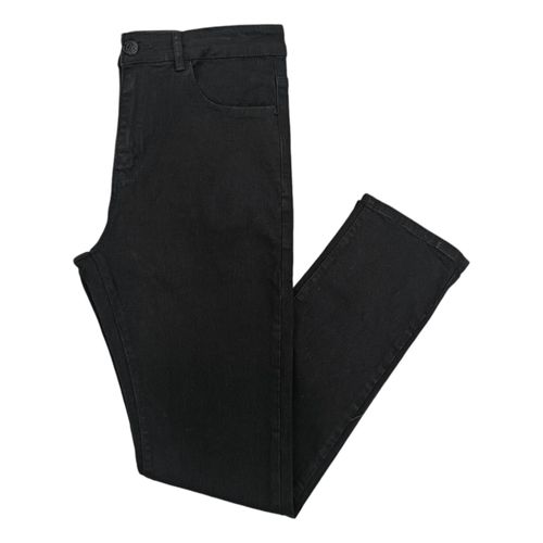 Slim jeans negro sólido