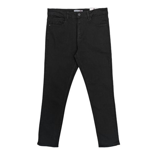 Slim jeans negro sólido