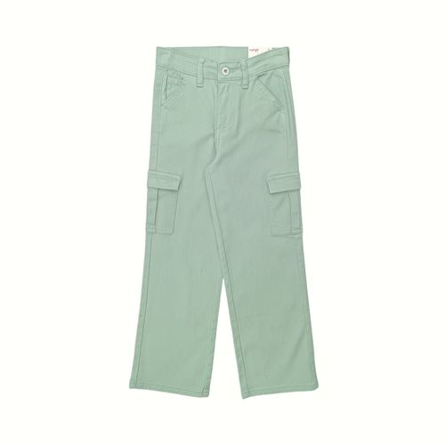 Cargo jeans aqua sólido