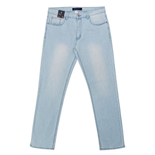 Jeans slim celeste sólido