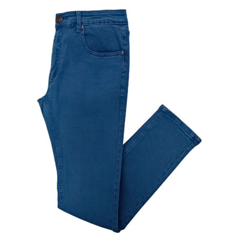 Slim jeans turquesa sólido