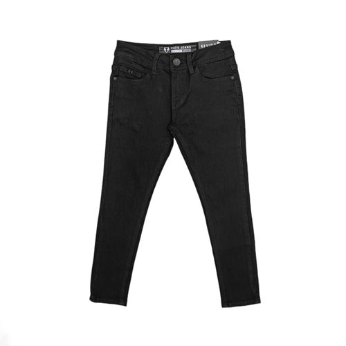 Slim jeans negro sólido