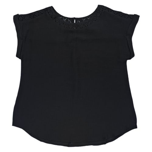 Blusa negra sólida