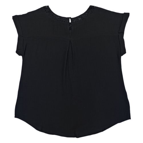 Blusa negra sólida