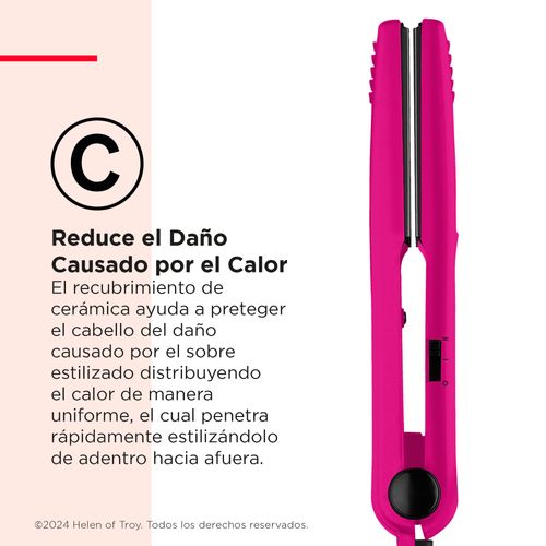 Plancha de cerámica de 1" rosa
